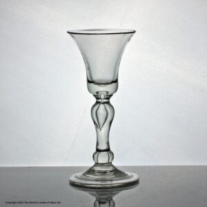 Georgian small inverted baluster wine glass