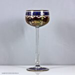 Fritz Heckert polychrome enamelled wine glass