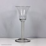 Georgian mixed twist wine glass