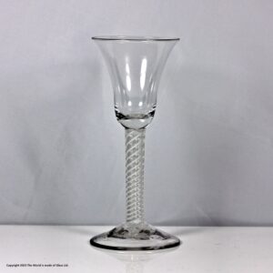 Georgian mixed twist wine glass