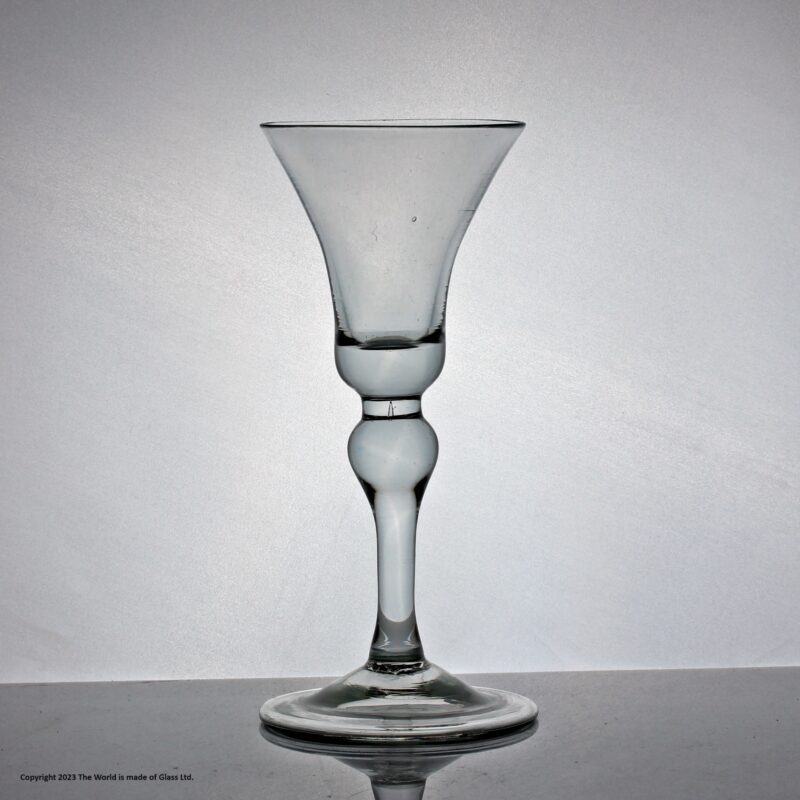 Georgian baluster wine glass