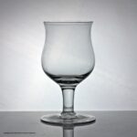 Rare, large Georgian English plain stem tulip bowl wine goblet