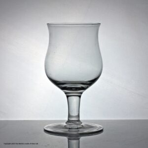 Rare, large Georgian English plain stem tulip bowl wine goblet