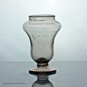 17th century small glass storage jar or reliquary