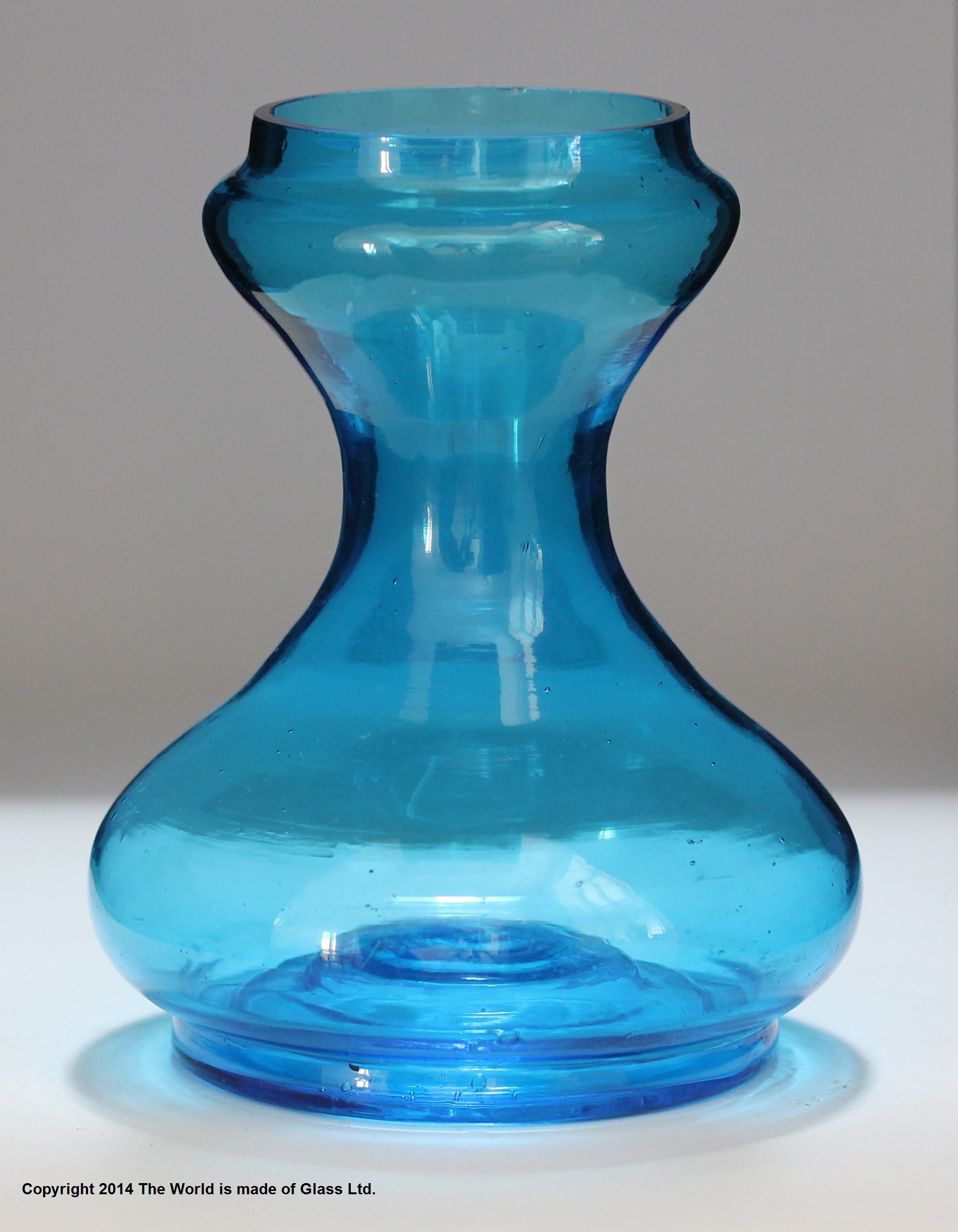 Vulp Vase Late Victorian hyacinth bulb vase, aqua – The World is Made of Glass