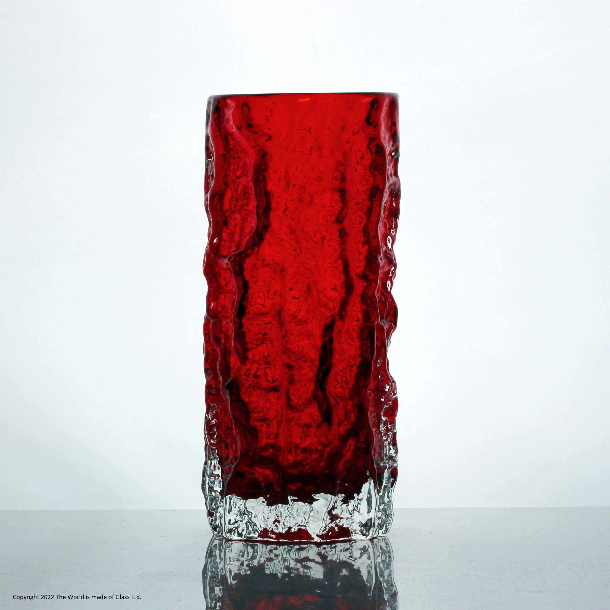 Whitefriars bark vase