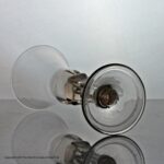 Georgian Continental four-sided pedestal stem wine glass