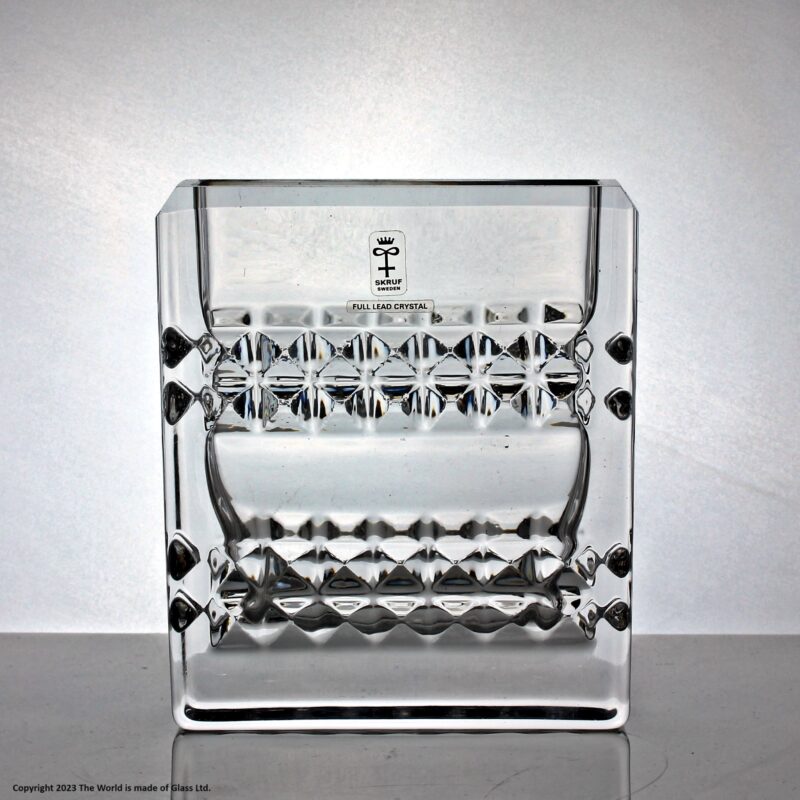 Bengt Edenfalk for Skruf, Corona series block vase