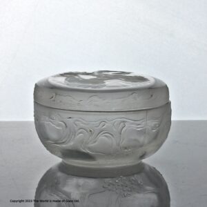 René Lalique Meudon box, No. 61, designed for Coty 1924