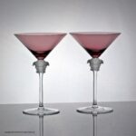 Pair of Rosenthal Versace cocktail glasses