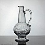 Georgian Continental footed cut glass jug