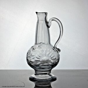 Georgian Continental footed cut glass jug