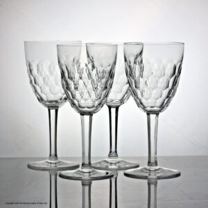 Set of four Baccarat Palerme wine or water goblets