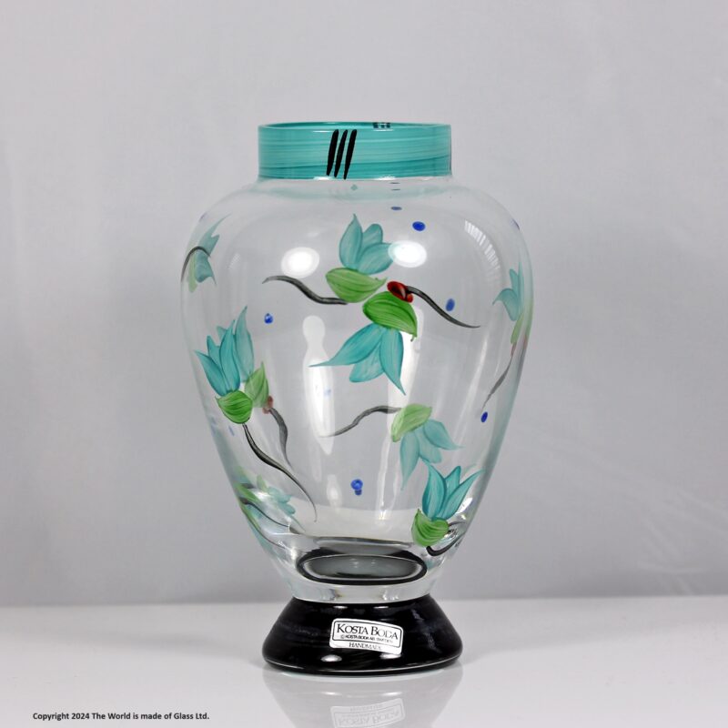 Ulrika Hydman Vallien for Kosta, hand-painted Artist Collection vase