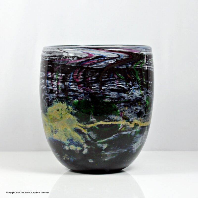 Polychrome studio vase attributed to Anthony Stern
