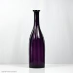 Georgian wrythen moulded amethyst bottle decanter