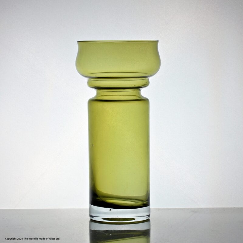 Tamara Aaladin for Riihimaki Tulippani vase, green, model 1514