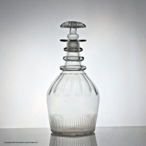 Georgian three ring Prussian style decanter