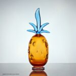 Bob Crooks small amber pineapple vase