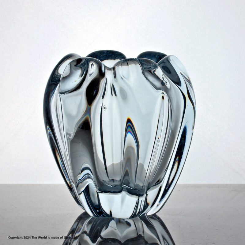 Vicke Lindstrand for Orrefors, ice blue Stella Polaris vase