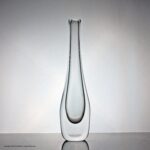 Orrefors tall clear glass vase