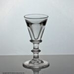 Georgian deceptive dram glass, funnel bowl