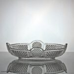 Victorian cut glass serving dish
