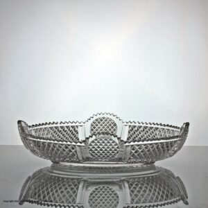 Victorian cut glass serving dish