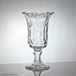 Victorian large cut glass celery vase