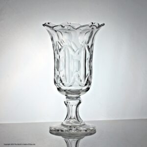 Victorian large cut glass celery vase