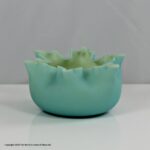 Victorian Webb small cased bowl with folded petal bowl rim