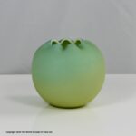 Victorian Webb small globular bowl, inverted crimped rim