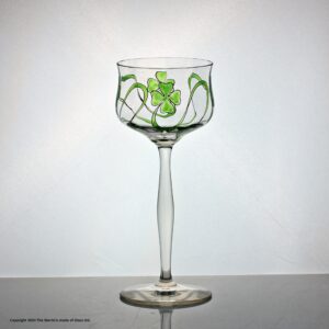 Theresienthal enamelled wine glass