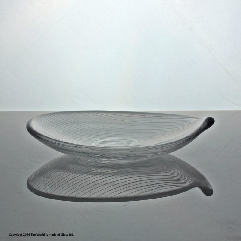 Tapio Wirkkala for Iittala glass leaf bowl