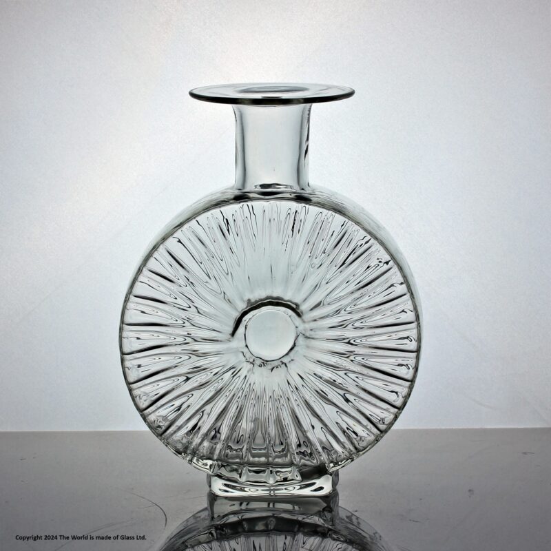 Helena Tynell for Riihimaki, Aurinkopullo vase, mid-size, clear