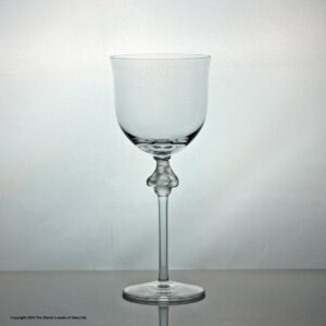 Lalique Roxanne pattern water goblet