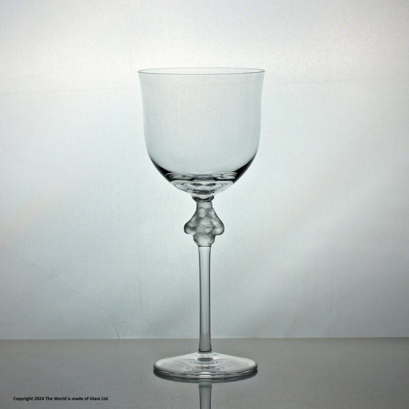 Lalique Roxanne pattern water goblet