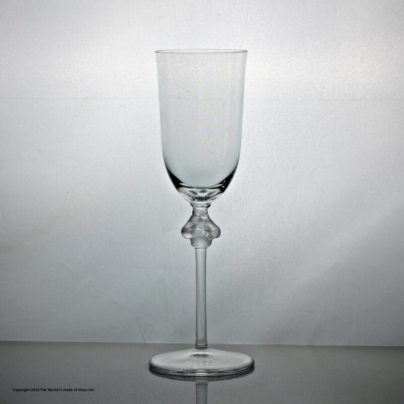Lalique Roxanne pattern champagne glass