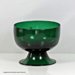 Georgian Bristol green mouth-blown sugar bowl