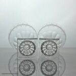 Georgian-style pair of engraved ovoid bowl rummers, lemon squeezer feet