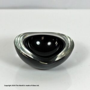 Kaj Frank for Nuutärjarvi tiny cased Kastanja glass bowl