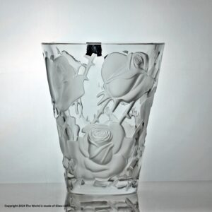 Lalique Ispahan vase, designed by Marc Lalique in 1952