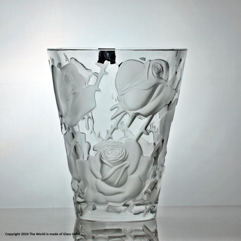Lalique Ispahan vase, designed by Marc Lalique in 1952