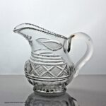 Early Victorian cut glass cream jug