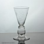 George VI coronation commemorative coin glass