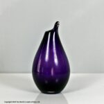 Ingeborg Lundin for Orrefors amethyst Beak vase