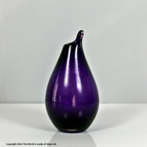 Ingeborg Lundin for Orrefors amethyst Beak vase