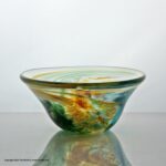 Siddy Langley small polychrome studio glass bowl