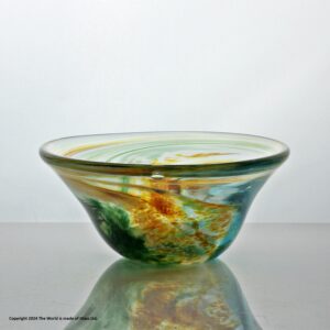 Siddy Langley small polychrome studio glass bowl