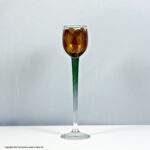 Fritz Heckert hand-enamelled liqueur or cordial glass